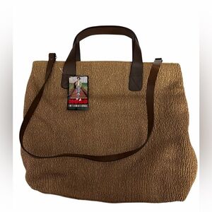 Hobo International Grand Shopped Brown Tote Bag Natural